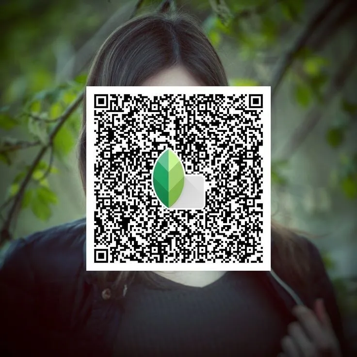 Aesthetic Snapseed qr  code