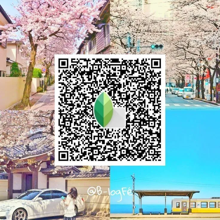 Bright vibrant snapseed qr code