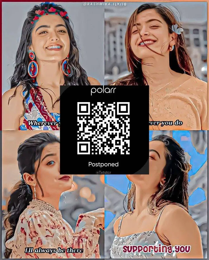 Bright vibrant snapseed qr code
