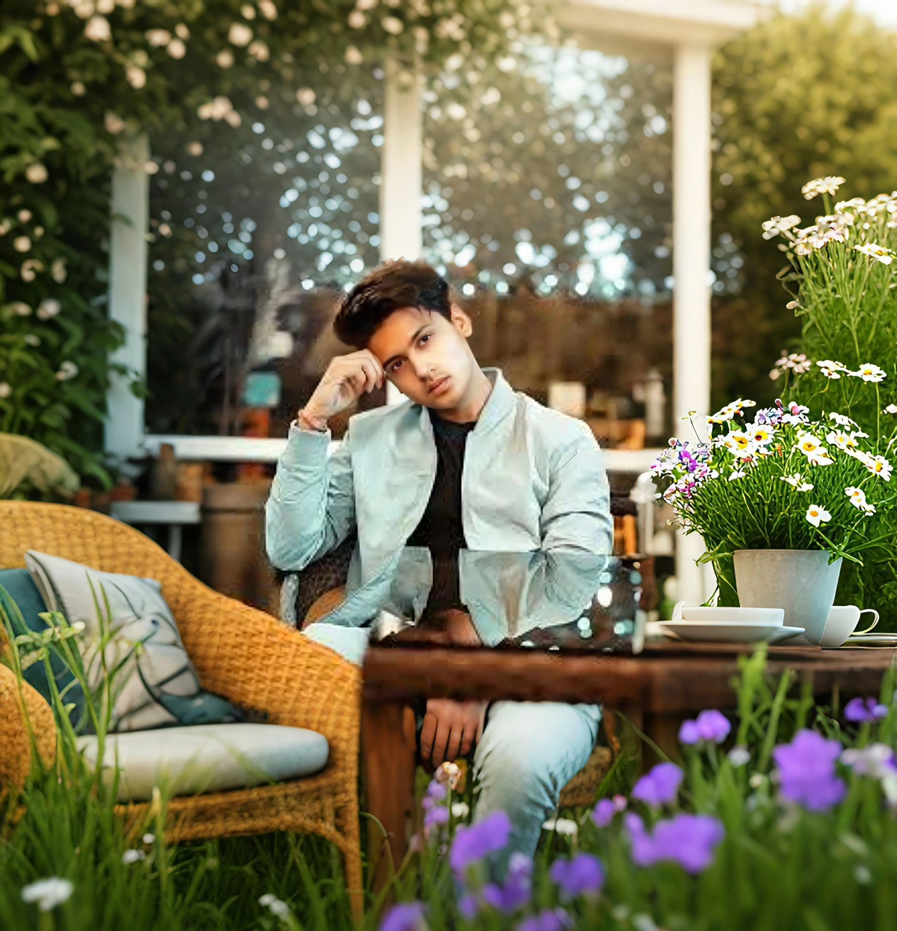 Photorealistic garden