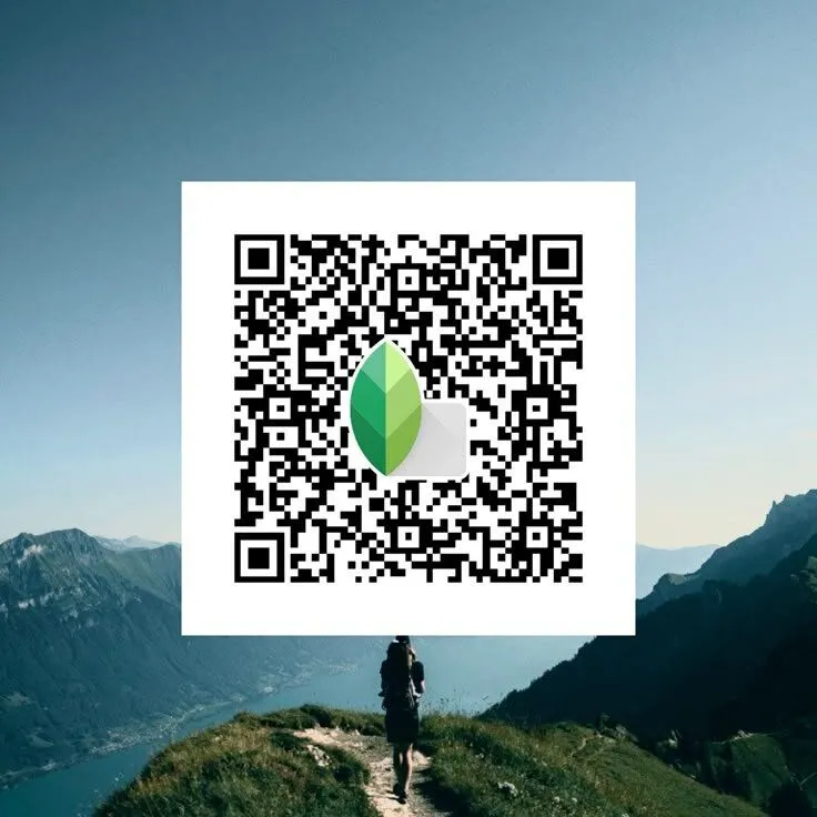 Aesthetic Snapseed qr  code